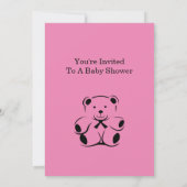 Babydusche Einladung (Rückseite)