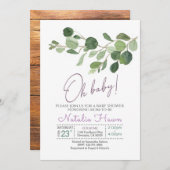 Babydusche Einladung (Vorne/Hinten)