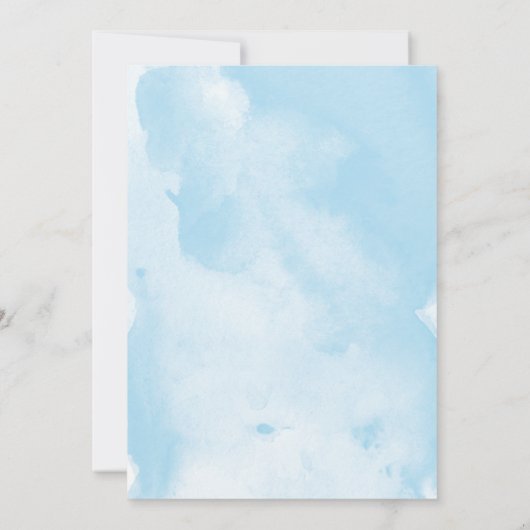 Babydusche Einladung (Rückseite)