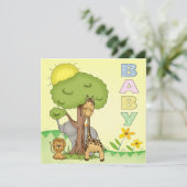 Babydusche Einladung (Stehend Vorderseite)