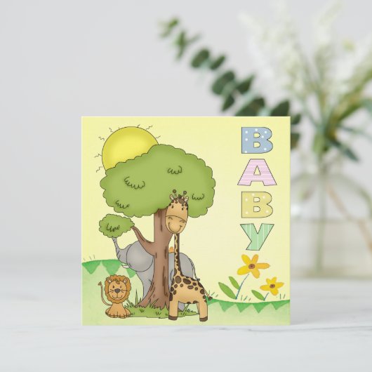 Babydusche Einladung (Stehend Vorderseite)