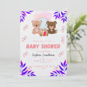 Babydusche Einladung (Stehend Vorderseite)