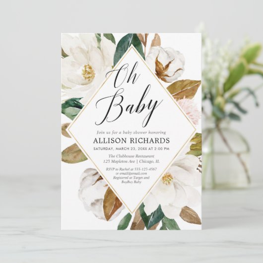 Babydusche Einladung (Stehend Vorderseite)