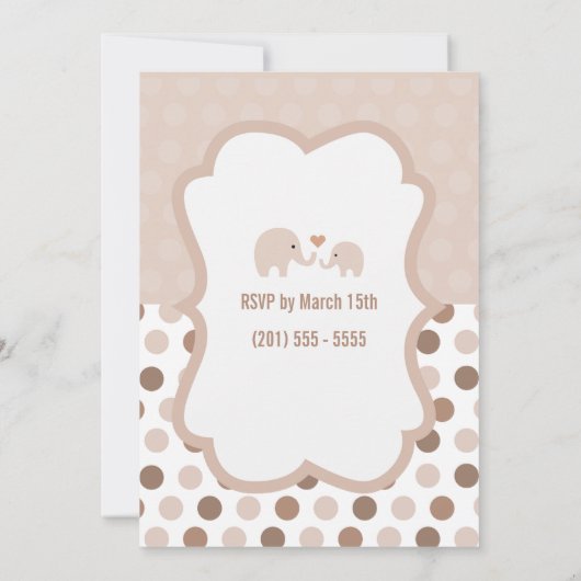 Babydusche Einladung (Rückseite)