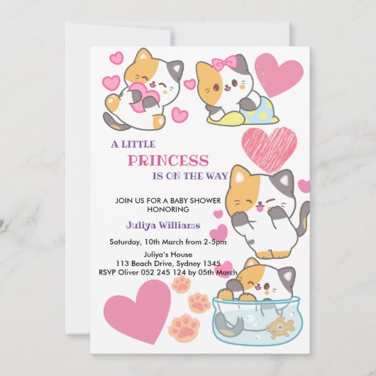 Babydusche Einladung (Vorderseite)