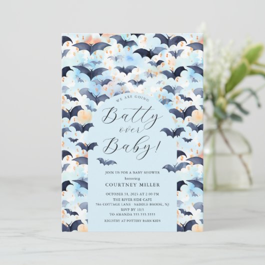 Babydusche Einladung (Stehend Vorderseite)