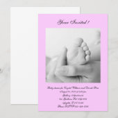 Babydusche Einladung (Vorne/Hinten)