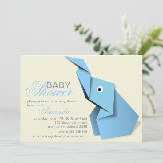 Babydusche Einladung (Stehend Vorderseite)