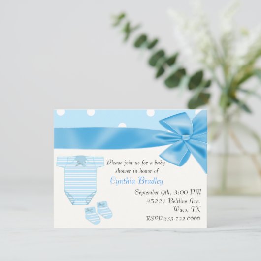 Babydusche Einladung (Stehend Vorderseite)