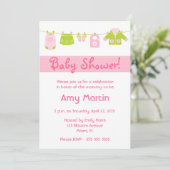 Babydusche Einladung (Stehend Vorderseite)