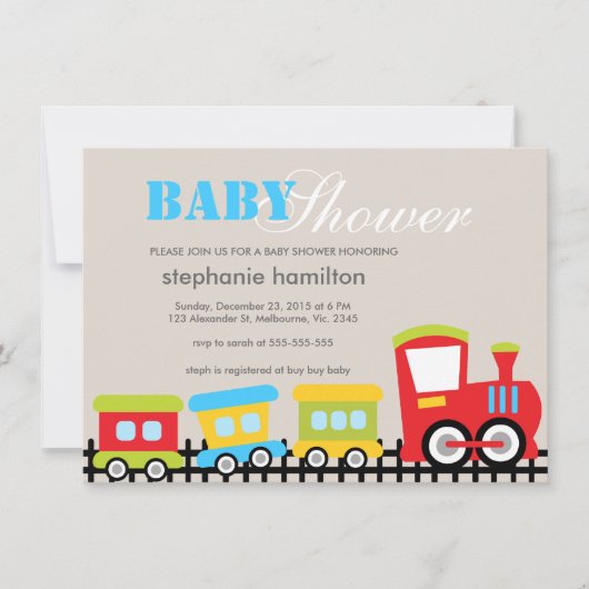 Babydusche Einladung (Vorderseite)