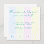 Babydusche Einladung (Vorne/Hinten)