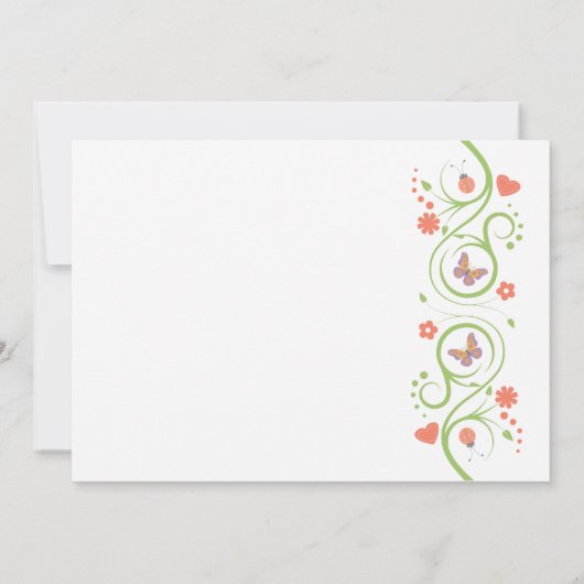 Babydusche Einladung (Rückseite)