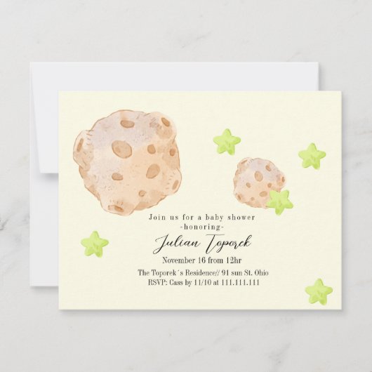 Babydusche Einladung (Vorderseite)