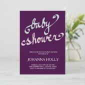 Babydusche Einladung (Stehend Vorderseite)