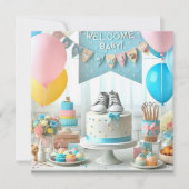 Babydusche Einladung (Vorderseite)