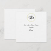 Babydusche Einladung (Vorne/Hinten)