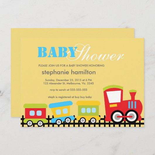 Babydusche Einladung (Vorne/Hinten)