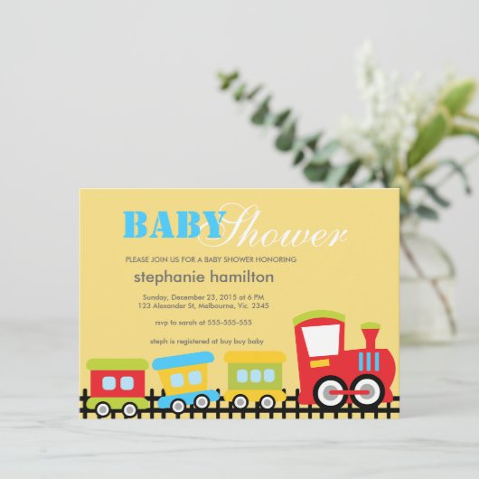 Babydusche Einladung (Stehend Vorderseite)