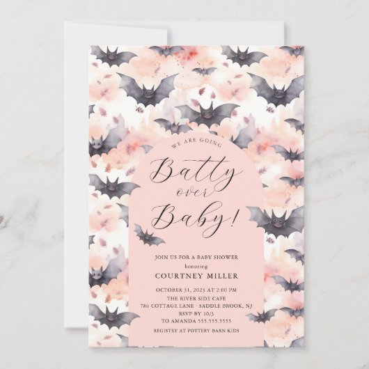 Babydusche Einladung (Vorderseite)