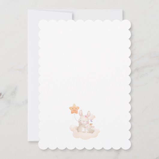 Babydusche Einladung (Rückseite)