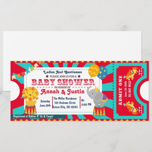 Babydusche Einladung (Vorne/Hinten)