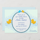 Babydusche Einladung (Vorne/Hinten)