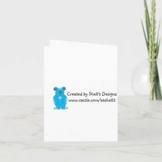 Babydusche Einladung (Rückseite)