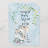 Babydusche Einladung (Vorne/Hinten)