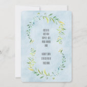 Babydusche Einladung (Rückseite)