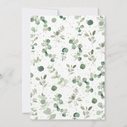 Babydusche Einladung (Rückseite)