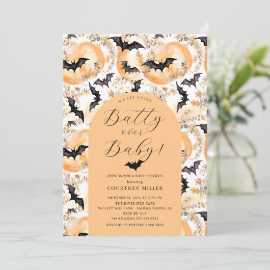 Babydusche Einladung (Stehend Vorderseite)