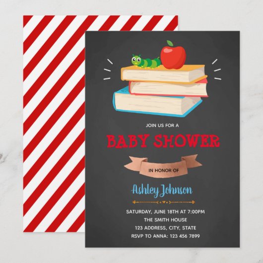 Babydusche Einladung (Vorne/Hinten)