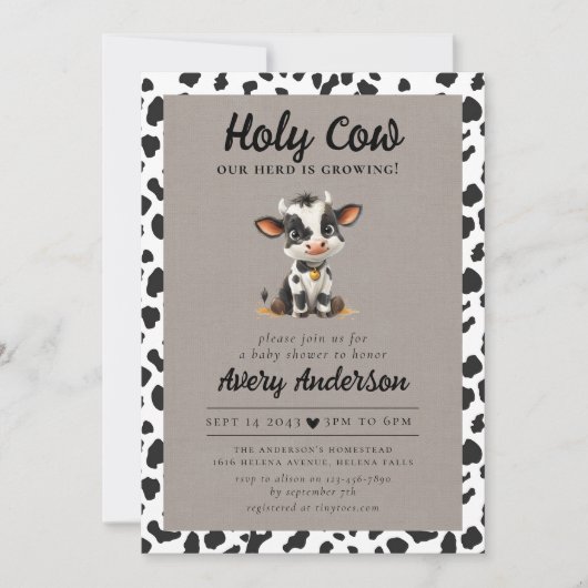 Babydusche Einladung (Vorderseite)