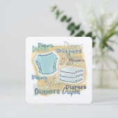 Babydusche Einladung (Stehend Vorderseite)