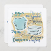 Babydusche Einladung (Vorne/Hinten)