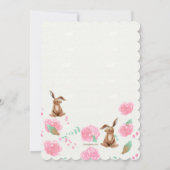 Babydusche Einladung (Rückseite)