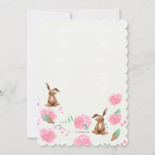 Babydusche Einladung (Rückseite)