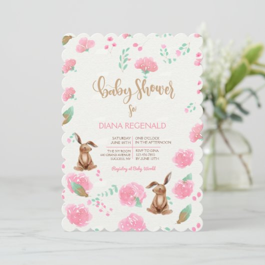 Babydusche Einladung (Stehend Vorderseite)