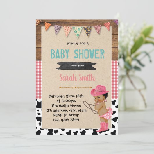 Babydusche Einladung (Stehend Vorderseite)