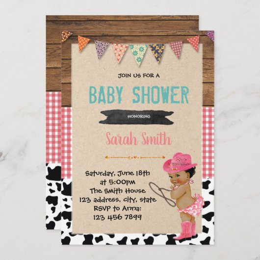 Babydusche Einladung (Vorne/Hinten)