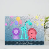 Babydusche Einladung (Stehend Vorderseite)