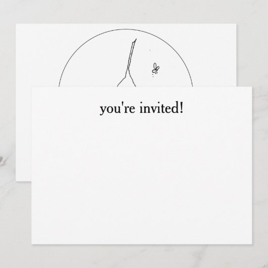 Babydusche Einladung (Vorne/Hinten)