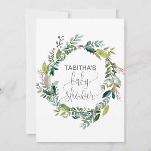 Babydusche Einladung (Rückseite)