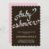 Babydusche Einladung (Vorne/Hinten)