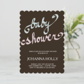 Babydusche Einladung (Stehend Vorderseite)