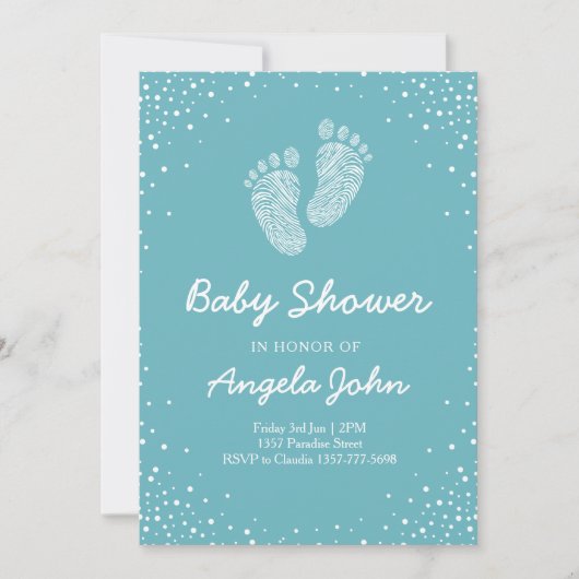 Babydusche Einladung (Vorderseite)