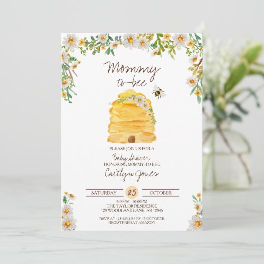 Babydusche Einladung (Stehend Vorderseite)