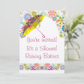 Babydusche - Einladung für Kleinkinder (Stehend Vorderseite)