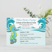 Babydusche Einladung für Mami-to-be-erwartende Jun (Stehend Vorderseite)